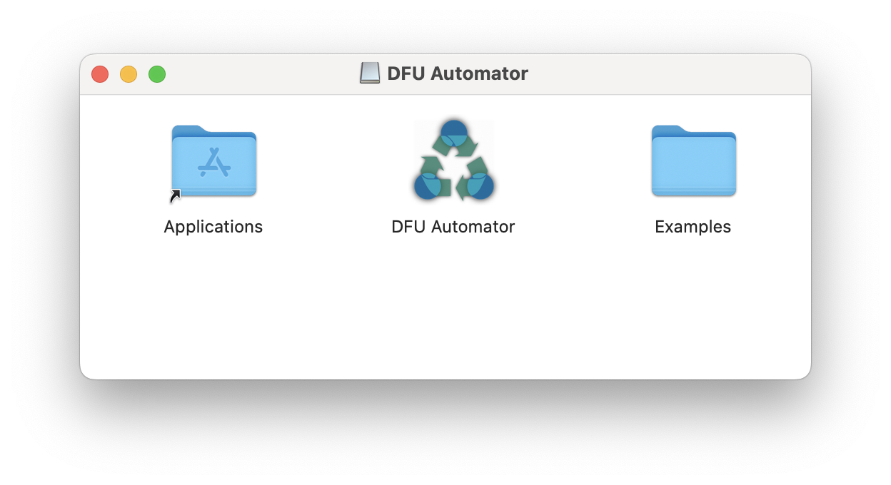 DFU Automator .dmg folder