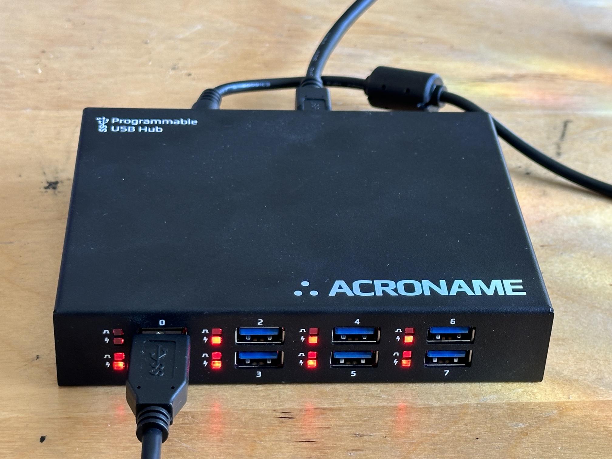 Acroname USBHub3+ Programmable Industrial 8-port USB 5Gbps Hub (USB 3.2 Gen  1) Smart, Software Controlled