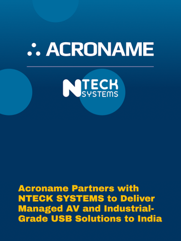 Acroname and NTECH SYSTEMS Partner