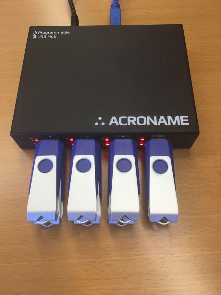 Conference Room USB Hub & Automatic Switcher - Acroname USBHub3+