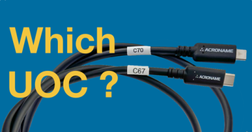 Acroname C70 and C67 USB-C Universal Orientation Cables for cable flip testing