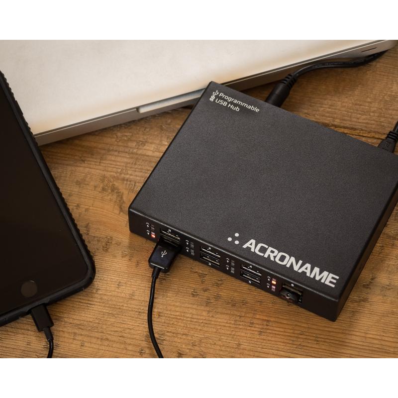 Acroname Programmable Industrial USBHub3+ 5 Gbps Hub 8-Port 