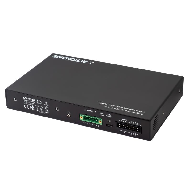 USBHub3c: Programmable USB-C Hub with Power Delivery Analyzer + Tester Back