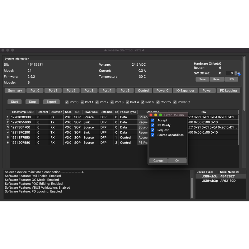 PD Logger Screenshot