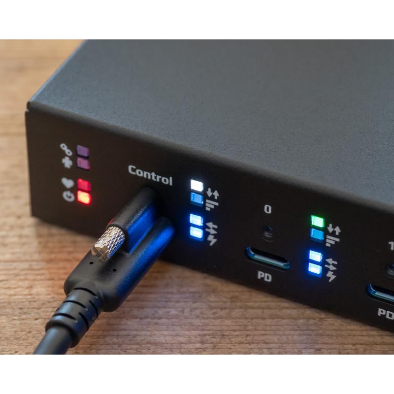 USB-C USB4 Coax Cable, Single screw locking 40Gbps EPR 240W Multipack (qty 5)