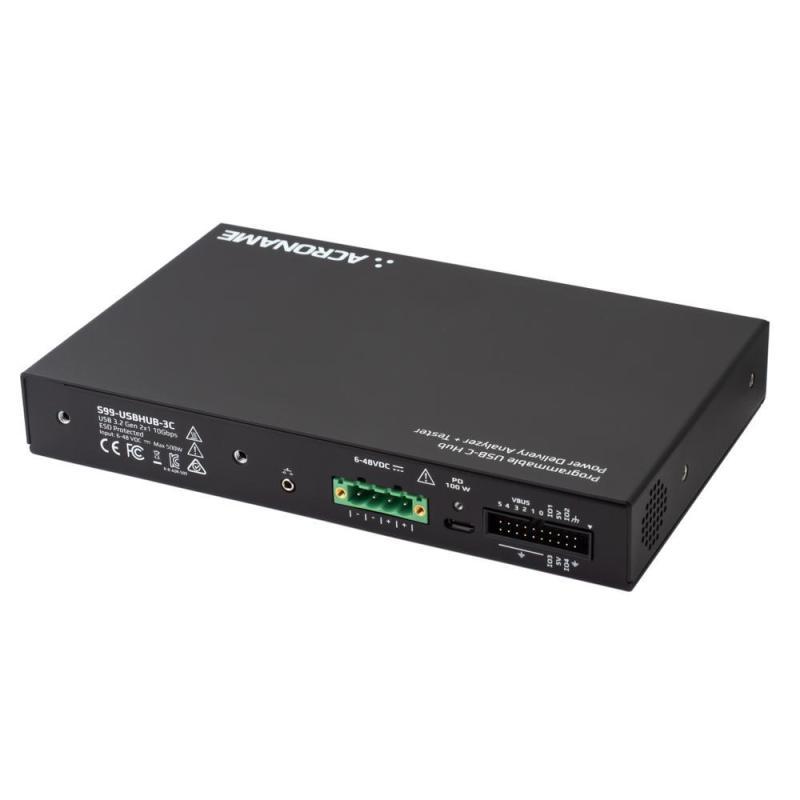 USBHub3c: Programmable USB-C Hub with Power Delivery Analyzer + Tester Back