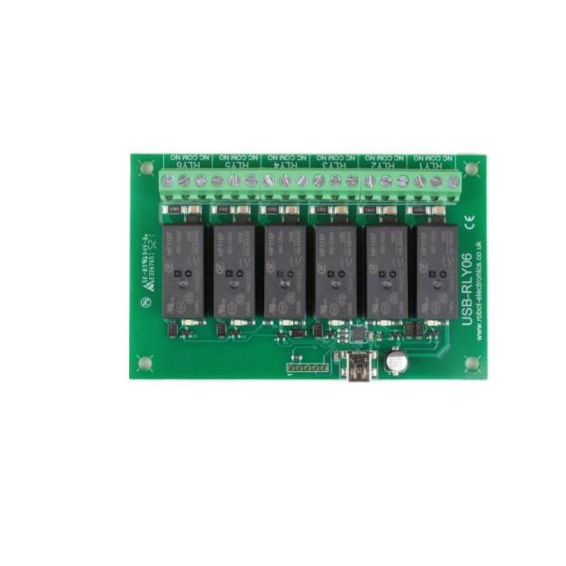 Devantech USB-RLY06 - 6 x 16A USB relay