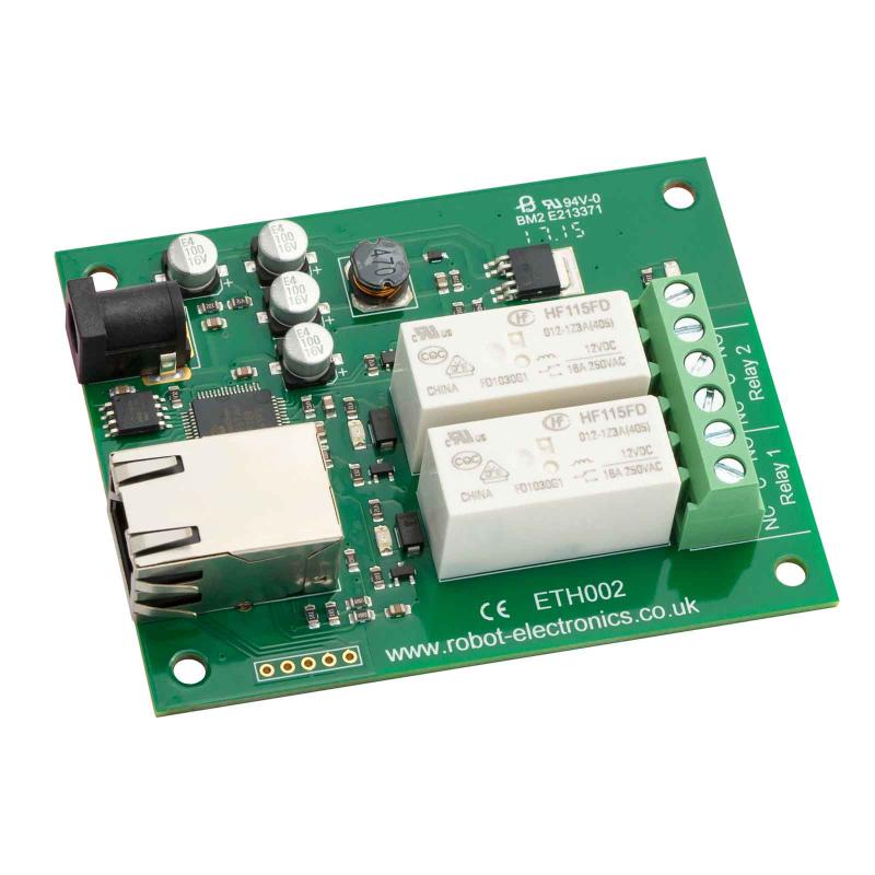 Devantech ETH002 Ethernet - 2 x 16A relay module