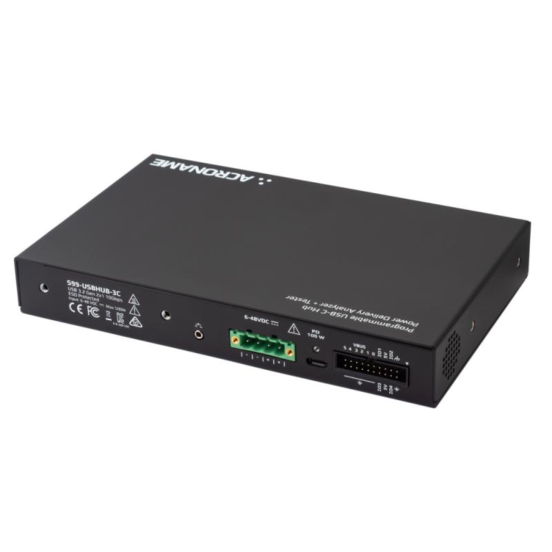 USBHub3c: Programmable USB-C Hub with Power Delivery Analyzer + Tester Back